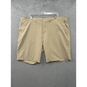 Polo Ralph Lauren Shorts Mens 42 Beige Chino Performance Polyester Stretch Pony